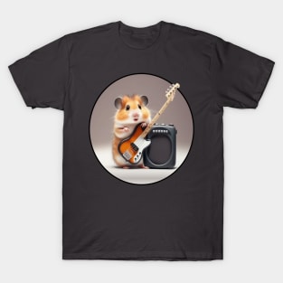 Rock'n'roll hamster playing the guitar T-Shirt